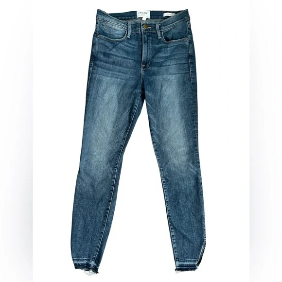 Frame Denim Blue Revere Le High Skinny Jeans - Picture 1 of 6